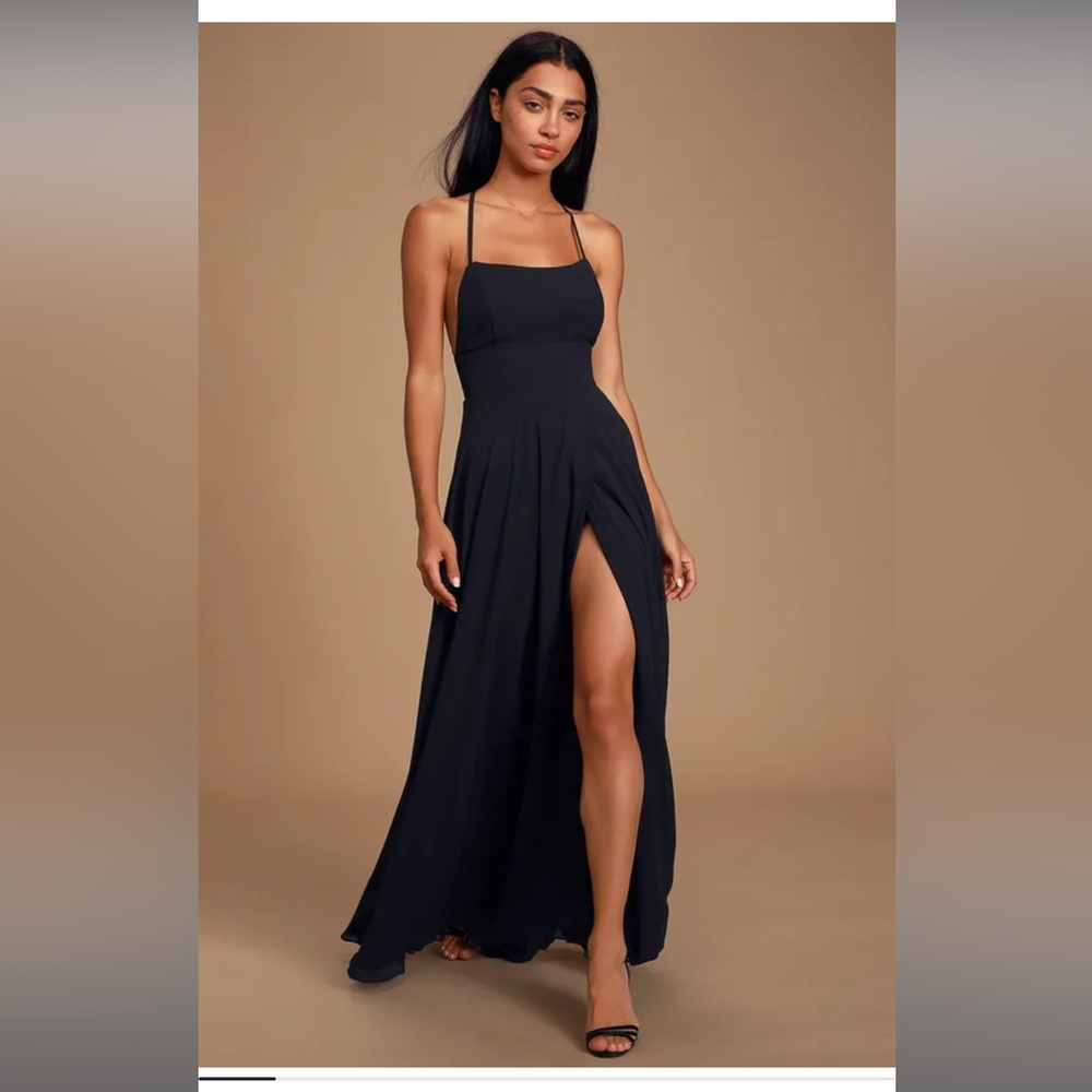 BLACK LULUS maxi dress